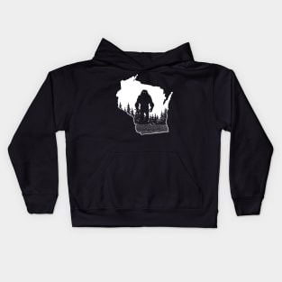 Wisconsin Bigfoot Kids Hoodie